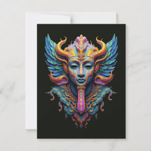 Mystic Winged Deity Thank You Card