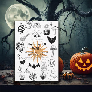 Mystic Witch Halloween Party Invitation