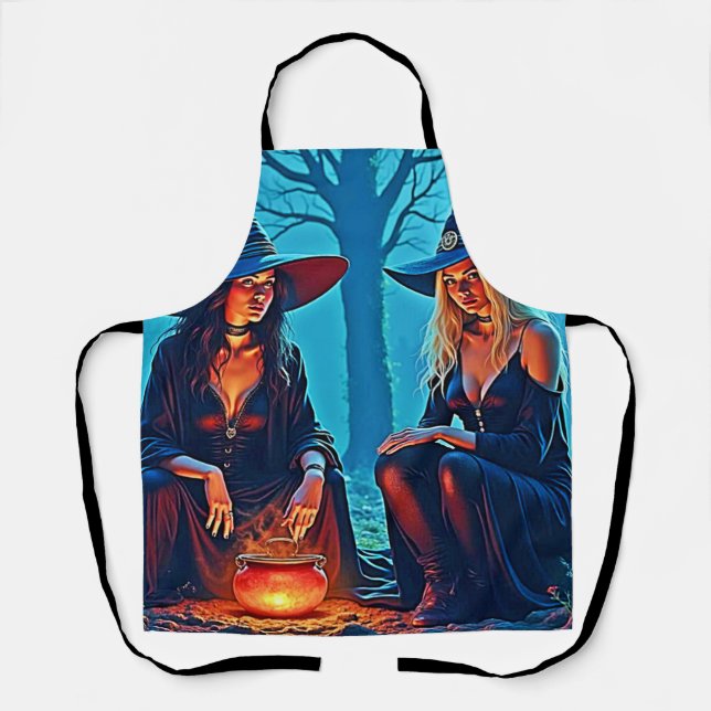 Mystic Witches Cauldron Spellbound Apron (Front)