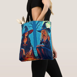 Mystic Witches Cauldron Spellbound Tote Bag