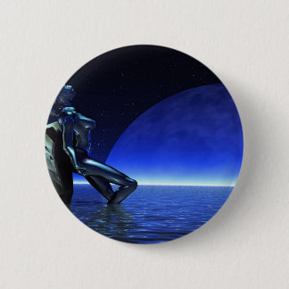 Mystic woman before blue moon 2 inch round button