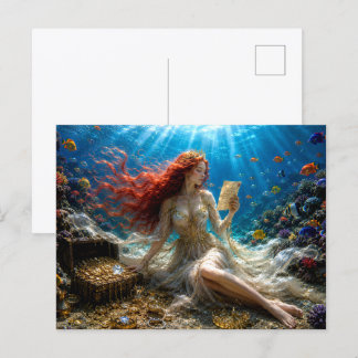 Mystic Woman Postcard – Galactic Beauty