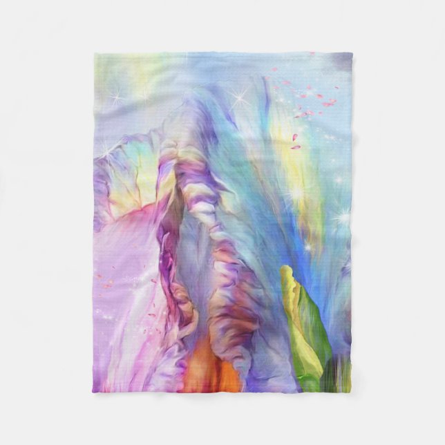Mystical Abstract Fleece Blanket (Front)