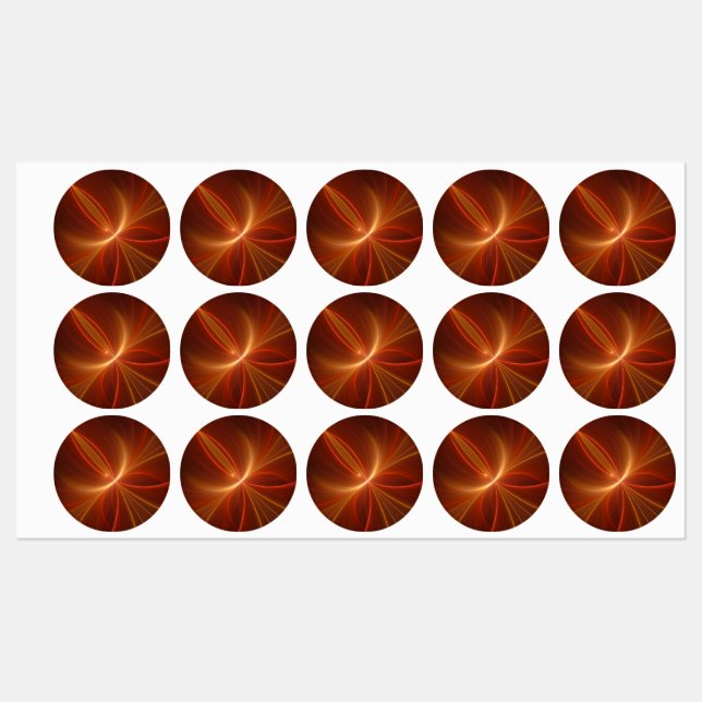 Mystical Abstract Fractal Art Modern Warm Colours (Sheet)