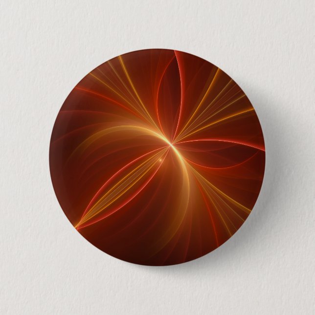 Mystical Abstract Fractal Art Modern Warm Colours 2 Inch Round Button (Front)