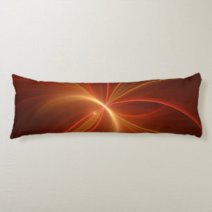 Mystical Abstract Fractal Art Modern Warm Colours Body Pillow