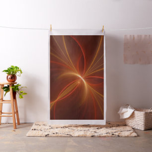 Mystical Abstract Fractal Art Modern Warm Colours Fabric