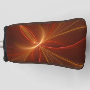 Mystical Abstract Fractal Art Modern Warm Colours Golf Head Cover
