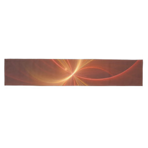Mystical Abstract Fractal Art Modern Warm Colours Medium Table Runner