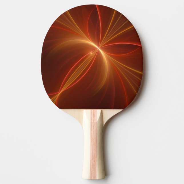 Mystical Abstract Fractal Art Modern Warm Colours Ping Pong Paddle (Front)