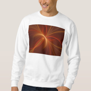 Mystical Abstract Fractal Art Modern Warm Colours Sweatshirt