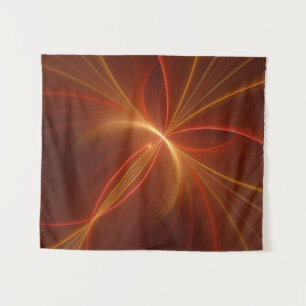 Mystical Abstract Fractal Art Modern Warm Colours Tapestry