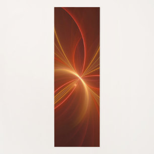 Mystical Abstract Fractal Art Modern Warm Colours Yoga Mat