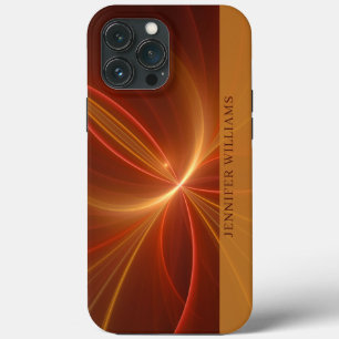 Mystical Abstract Fractal Modern Warm Colours Name iPhone 13 Pro Max Case