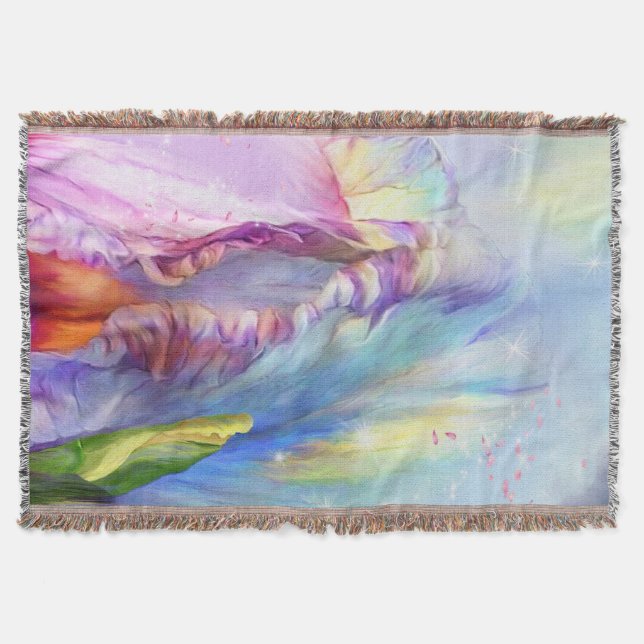 Mystical Abstract Throw Blanket (Front)