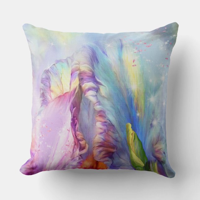 Mystical Abstract Throw Pillow (Front)