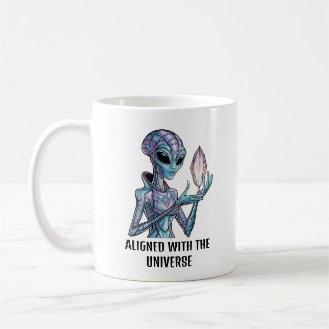 Mystical Alien Coffee Mug (Left)
