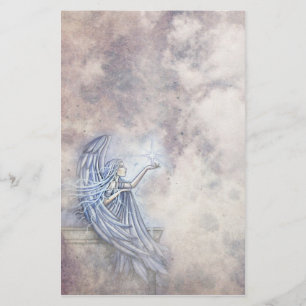 Mystical Angel with Star Stationary Stationery