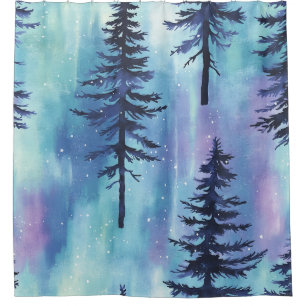 Mystical Aurora Woodland Pattern