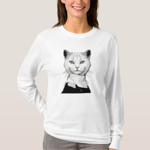 Mystical Black and White Cat of Salem T-Shirt