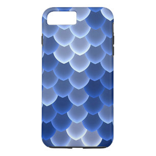 Mystical Blue and White Scale Case-Mate Tough iPhone 8 Plus/7 Plus Case