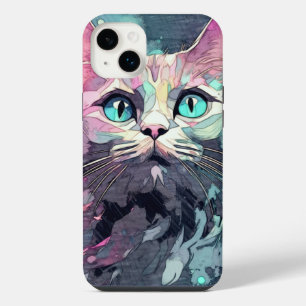 Mystical Blue Eyes Kitten Cute Cat iPhone 14 Plus Case