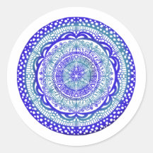 Mystical blue, Mandala stickers