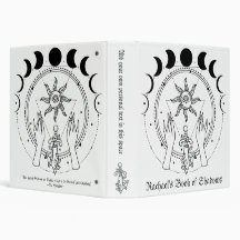 Mystical Boho Esoteric Moon Phase Book of Shadows 