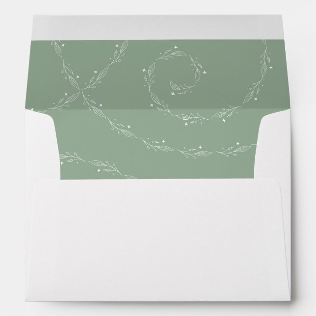 Mystical Botanical Wedding Envelope (Back (Bottom))