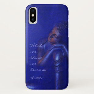 Mystical Buddha Quote   Sapphire Blue Case-Mate iPhone Case