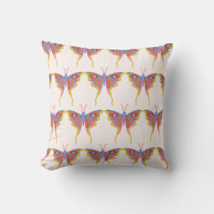 Mystical Butterfly Symphony Throw Pillow