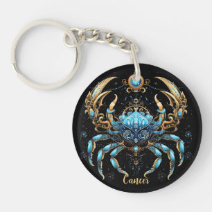 Mystical Cancer Zodiac Artwork Keychain