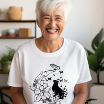 Mystical Cat and Moon