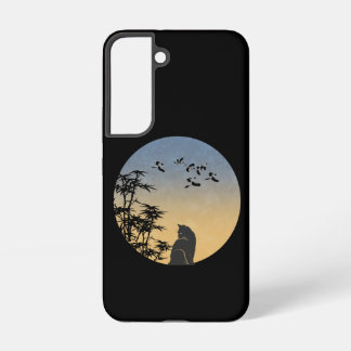 Mystical Cat in Bamboo Forest - Japanese Style Pho Samsung Galaxy Case