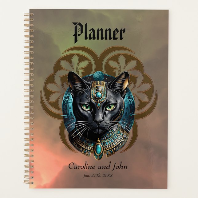 Mystical cat of Egypt, black as night (Devant)