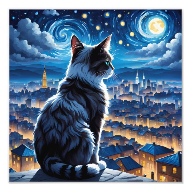 Mystical Cat Photo Print (Front)