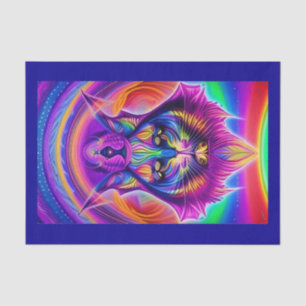 mystical cat tissue paper