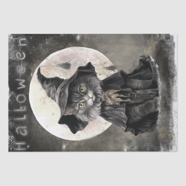 Mystical Cat Tissue Paper (Front)