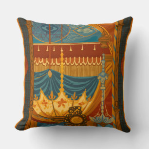 Mystical Ceiling Print from Brighton’s Music Room Throw Pillow