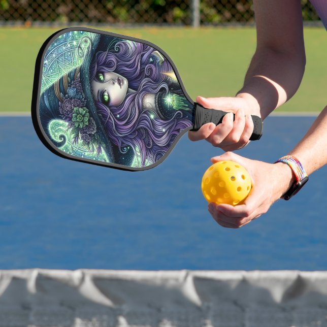 Mystical Celestial Witch Pickleball Paddle (Insitu)