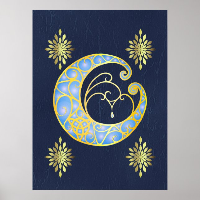 Mystical Celtic Moon  Poster (Front)