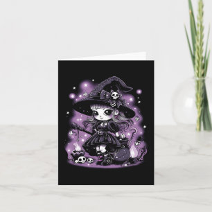 Mystical Charms Halloween Witch Graphic Card