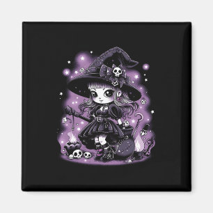 Mystical Charms Halloween Witch Graphic  Magnet
