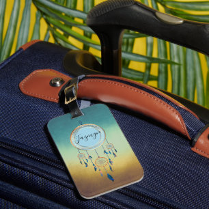 Mystical Chic Personalized Dreamcatcher Luggage Tag