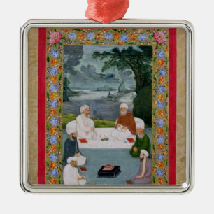 Mystical conversation between Sufic sheikhs Metal Ornament
