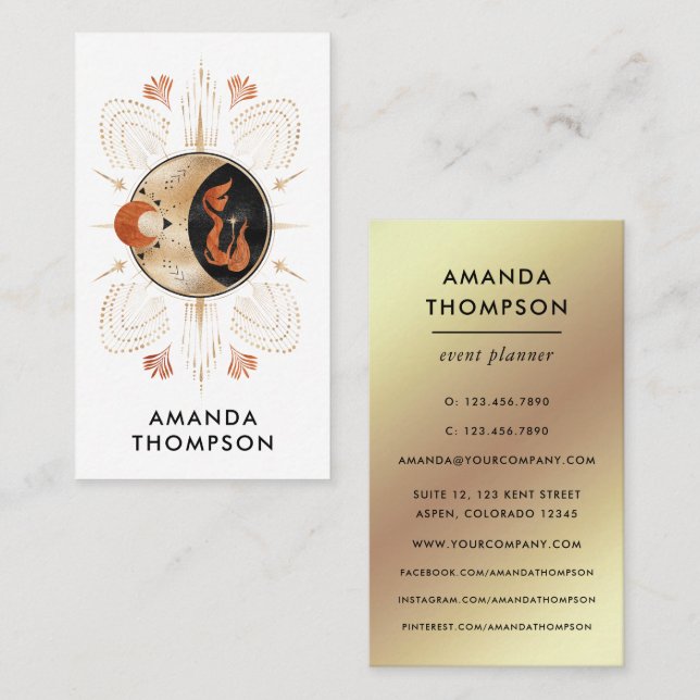Mystical Cosmic Business Card (Front/Back)