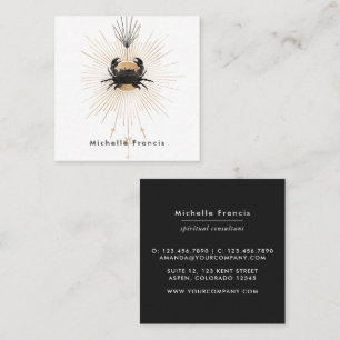 Mystical Cosmic Crab Square Business Card