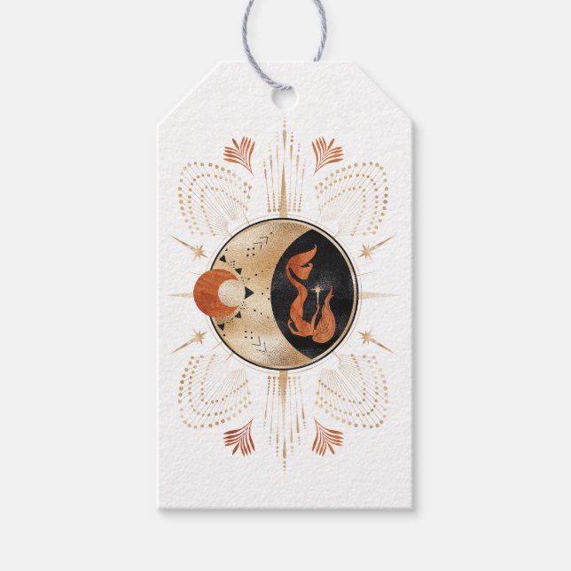 Mystical Cosmic Mermaid Gift Tags (Front)