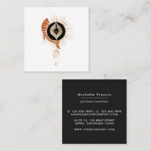Mystical Cosmic Square Business Card