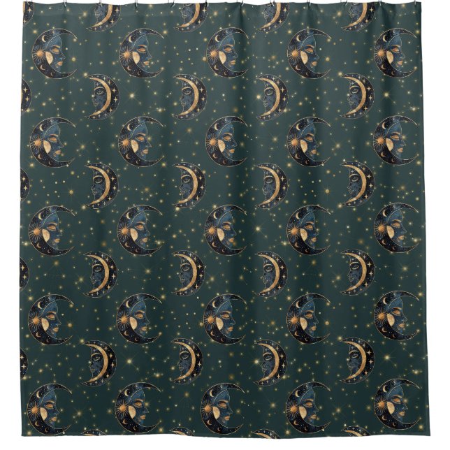 Mystical Crescent Moon Star Pattern (Front)